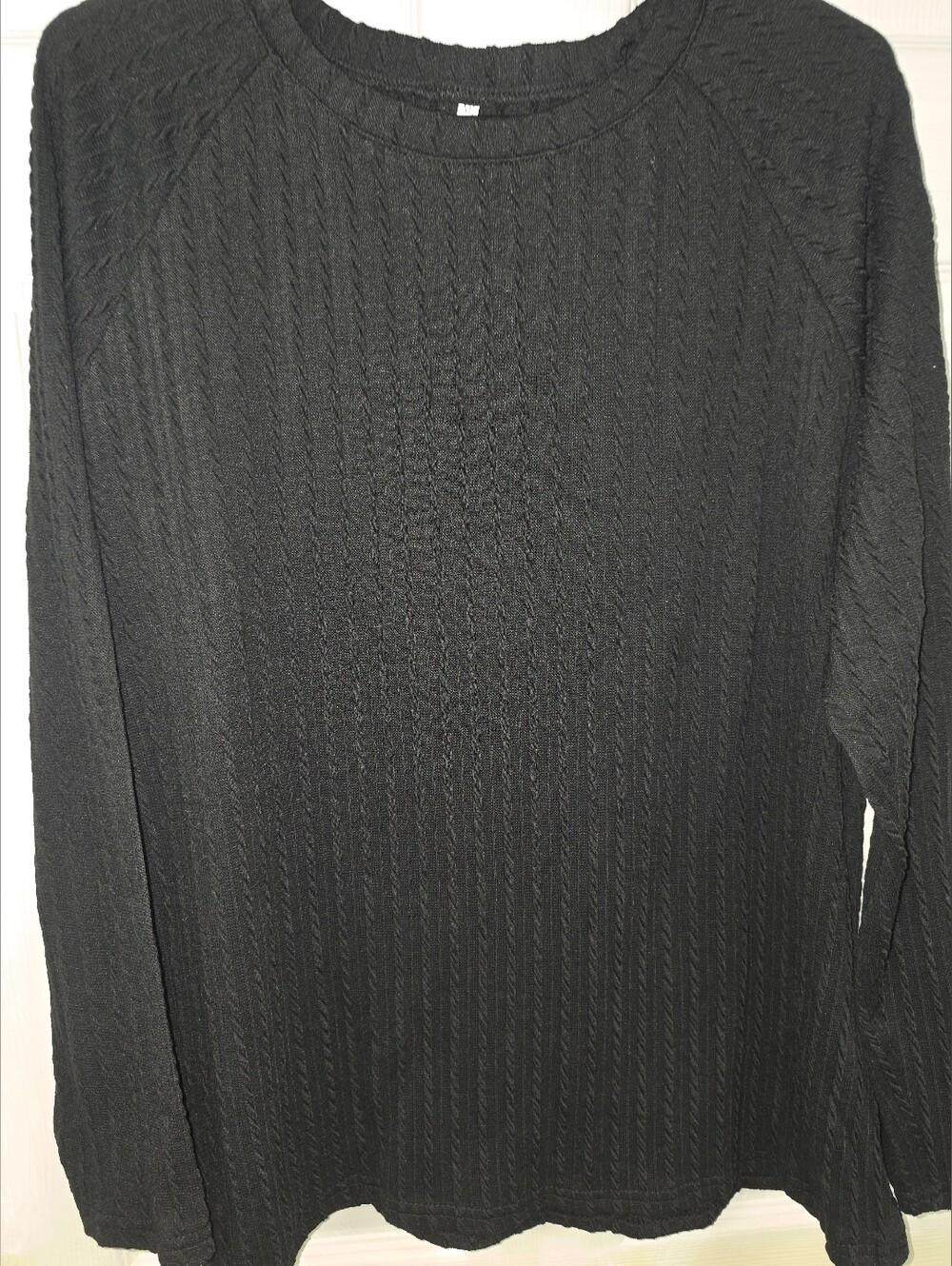 Cable Knit Crewneck Textured Top NWOT